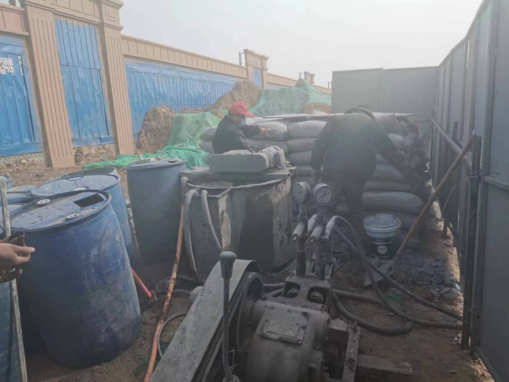 石龙镇地基沉降注浆加固